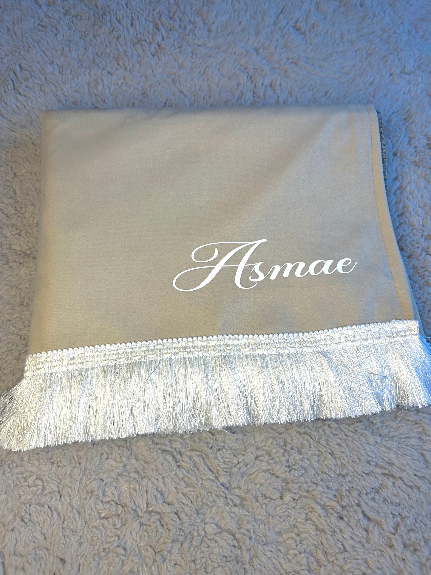 Tapis de prière personnalisé
