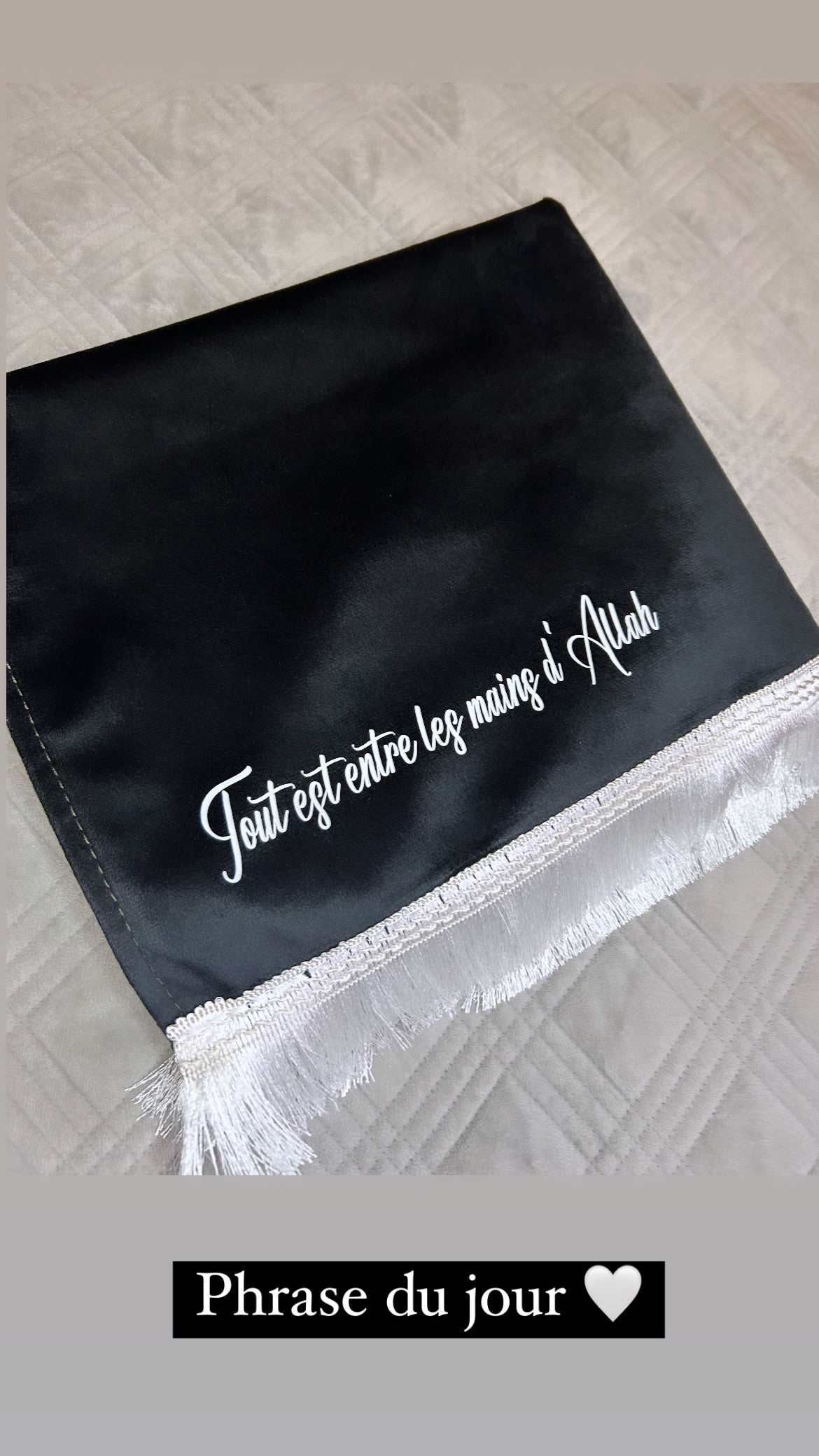 Tapis de prière personnalisé